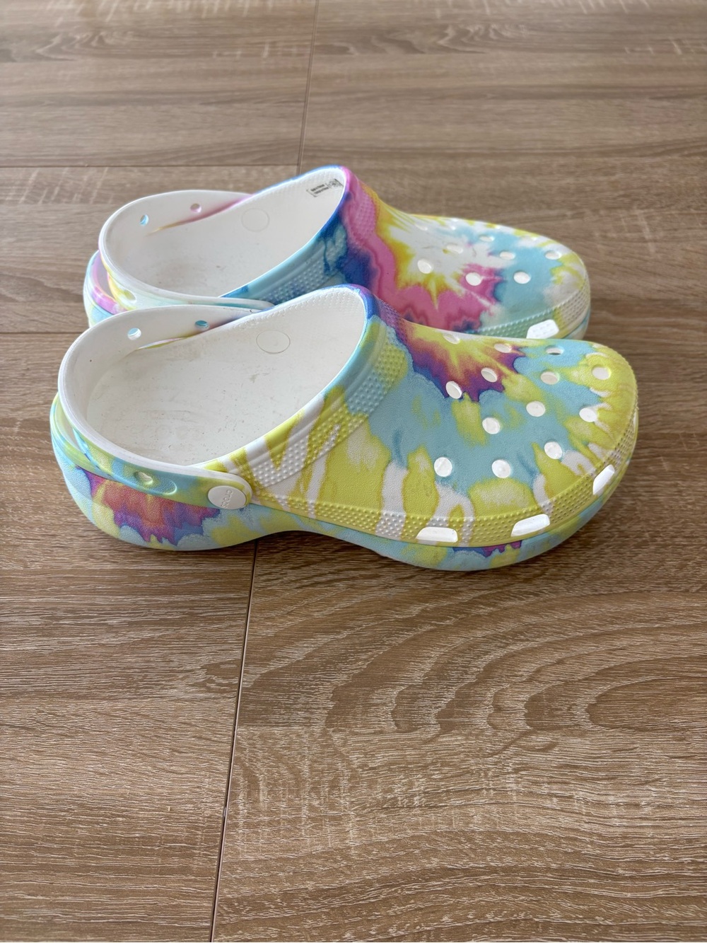 Women's Classic Platform Tie-Dye Graphic Clog size 10